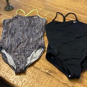 Nike girls athletic swimwear